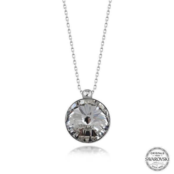 Swarovski Crystal Taşlı Çerçeveli Gümüş Kadın Kolye  SL5491 - Image 1