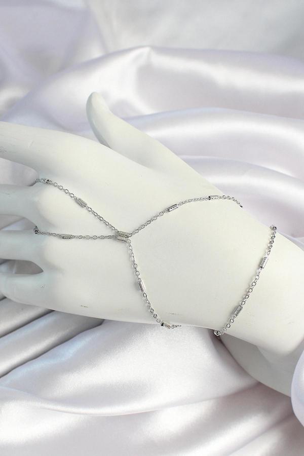 Pirinç Gümüş Renk Parçalı Zincirli Şahmeran SL12033 - Image 1