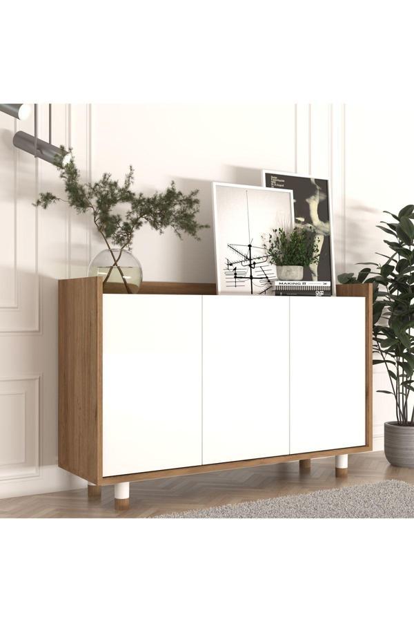 Cool Home Ala Çok Amaçlı Konsol Sepet-beyaz - Image 1