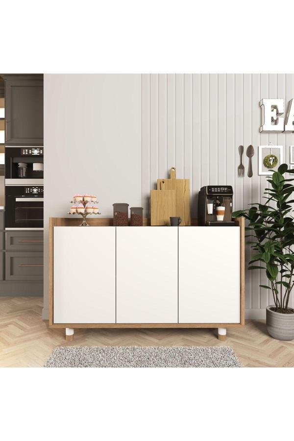 Cool Home Ala Kahve Köşesi, Çok Amaçlı Dolap Sepet - Beyaz - Image 1