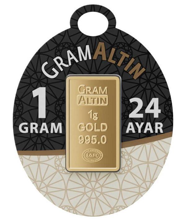 1 gr 24 Ayar İAR Külçe Altın - Image 1