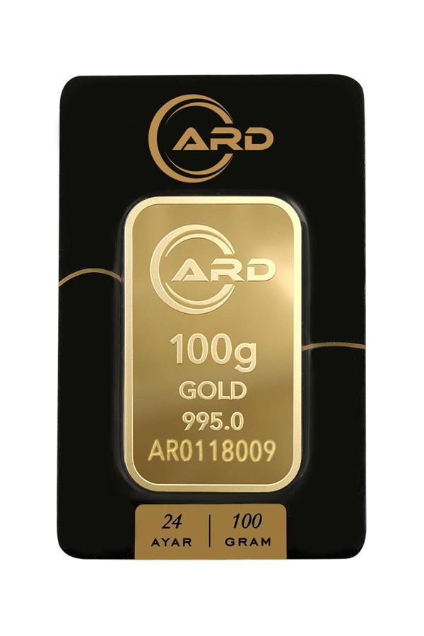 100 gr 24 Ayar ARD Külçe Altın - Image 1