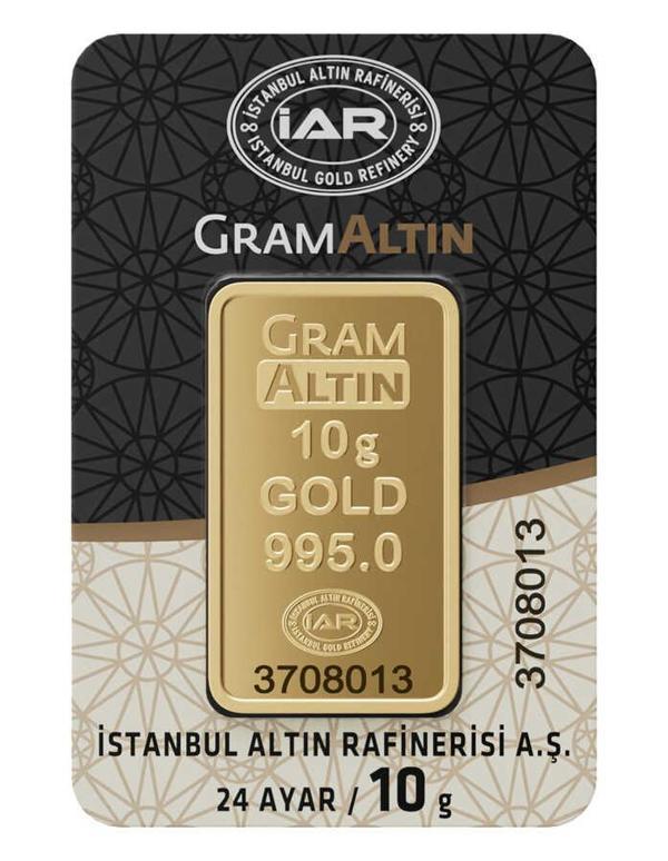 10 gr 24 Ayar İAR Gram Külçe Altın - Image 1