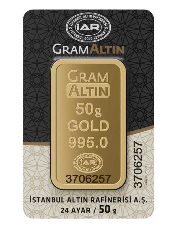 50 gr 24 Ayar İAR Gram Külçe Altın - Image 1