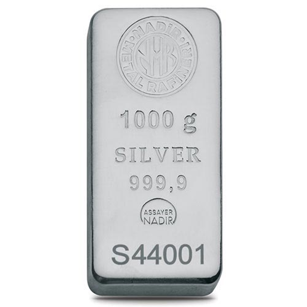 1000 Gram Nadir Gümüş Külçe - Image 1