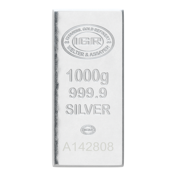 1000 Gram IAR Gümüş Külçe - Image 1