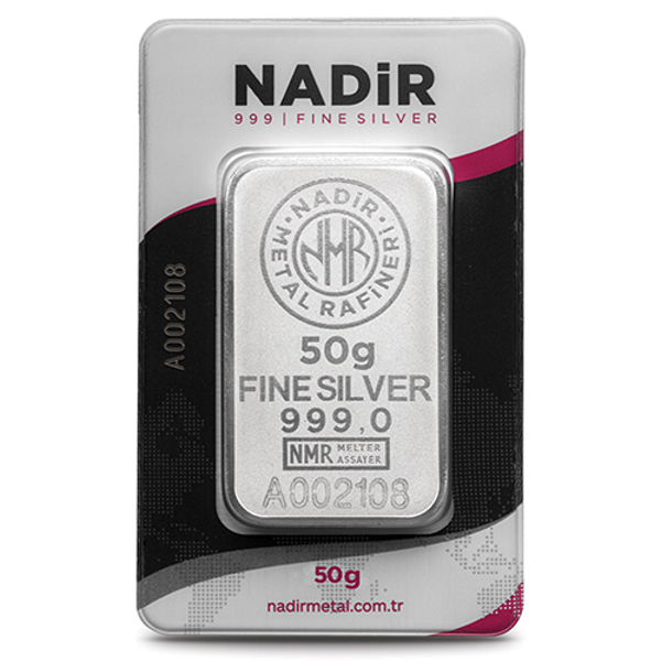 50 Gram Gümüş Külçe - Image 1