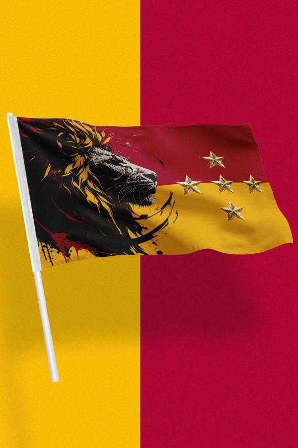 Bizon Reklam Sopalı Taraftar Bayrak 50X70Cm (Galatasaray) - Image 1