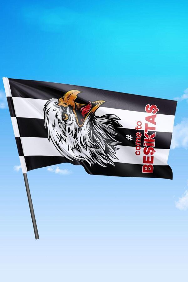 Bizon Reklam Sopalı Taraftar Bayrak (Come To) 70X100 Cm - Image 1