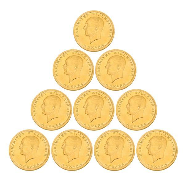 10 Eski Cumhuriyet Altını - Ata Lira - Image 1