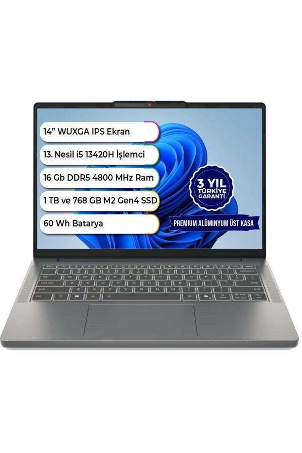 Lenovo Ideapad Slim 3 14Irh10 Intel I5 13420H Ddr5 16 Gb 1Tb Ssd Freedos 14 Inç 83K00028Tr161 - Image 1