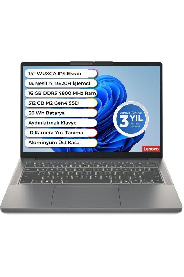 Lenovo Ideapad Slim 3 Intel I7 13620H Ddr5 16Gb 512Gb Freedos 14 Inç Wuxga Aydınlatmalı Klavye 83K0002Atr - Image 1