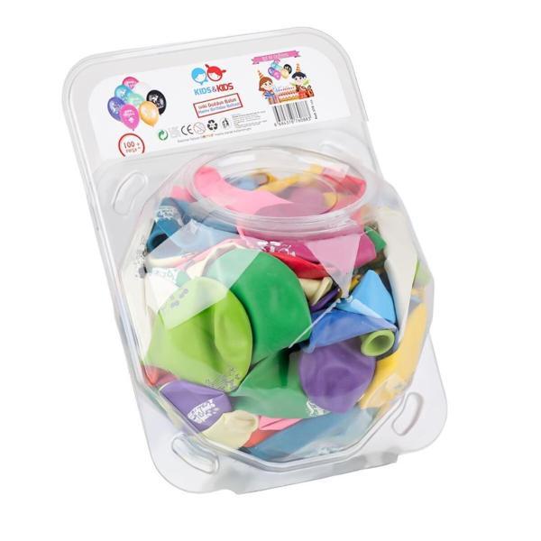 STR-122 KİDS KİDS İYİKİ DOĞDUN BALON 100LÜ KOLİ 36 PK - Image 1