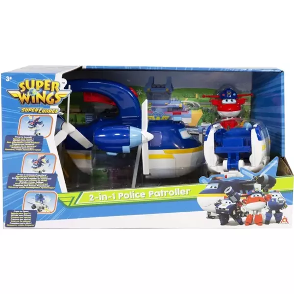 Harika Kanatlar 2 in 1 Police Devriyesi ve Uçağı - Image 1
