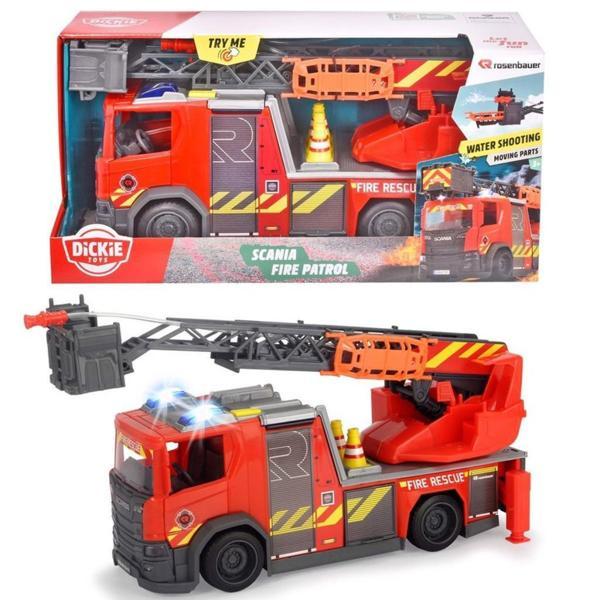 203716017038 Dickie, Scania  Sesli Işıklı İtfaiye Aracı 35 cm - Image 1