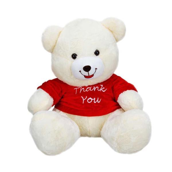 1506 T-Shirtlü Oturan Peluş Ayı 60 cm -Sunman - Image 1