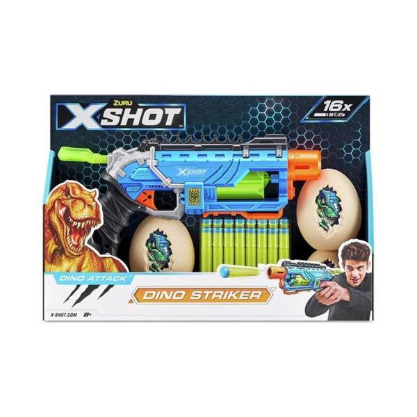 4860 X Shot Sünger Atan Dino Attack Striker Silah -Sunman - Image 1