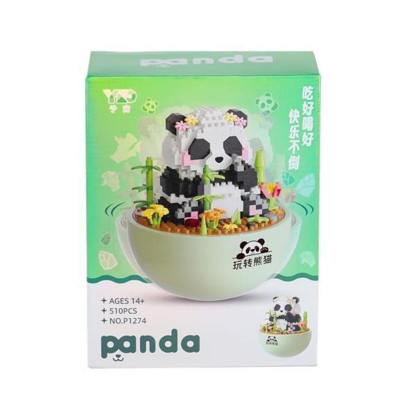 P1274 Panlos Panda Blok Seti 510 Parça -Vagon life - Image 1