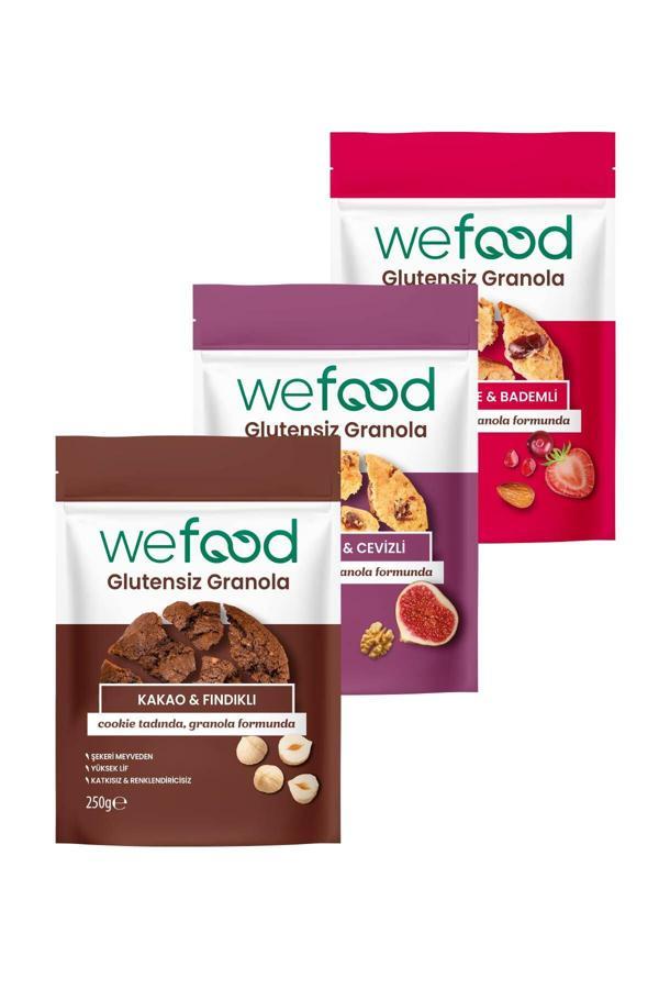Wefood Glutensiz Granola Deneme Paketi 250 g x3 Adet - Image 1