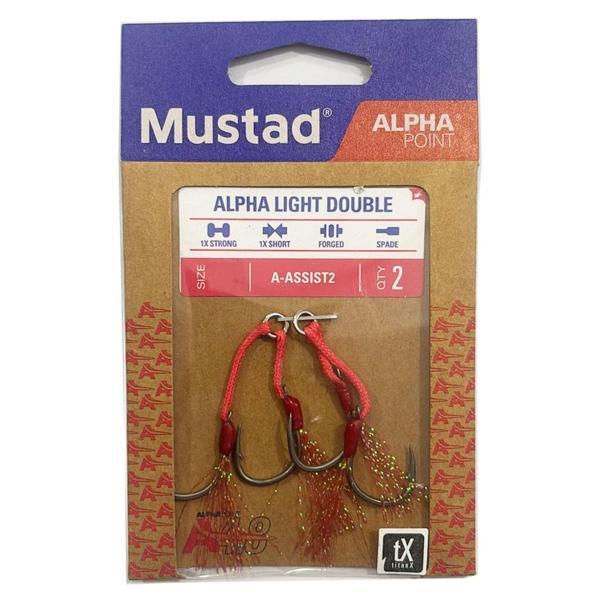 Mustad Alpha Point Alpha Light Double A-ASSIST2 Asist Olta İğnesi 1/0 No - 2 Adet - Image 1