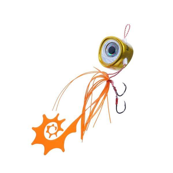 Fujin Salty Rubber 40gr GR Serisi Tai Rubber Yem 03 Orange Gold 3D Eye - Image 1