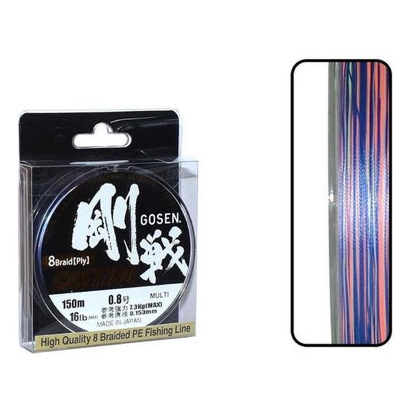 Gosen W8 Casting 150 m Multi Color İp Misina PE #1,5 / 0,216 MM / 14 KG - Image 1