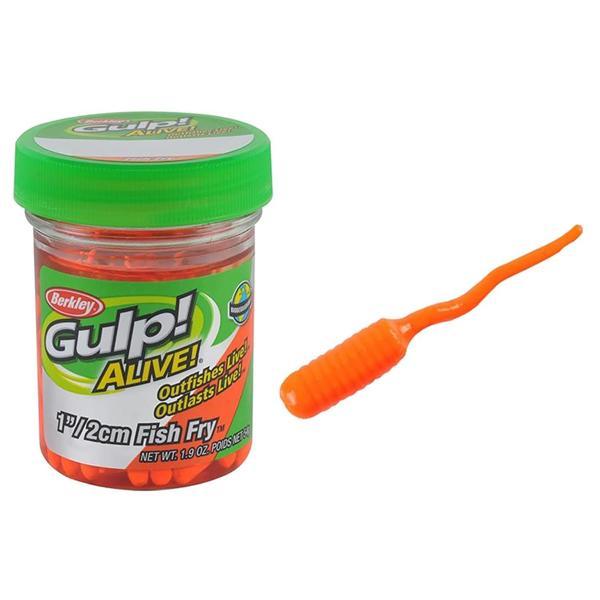 Berkley Gulp Alive Fish Fry 2cm LRF Silikonu Fluorescent Orange - Image 1