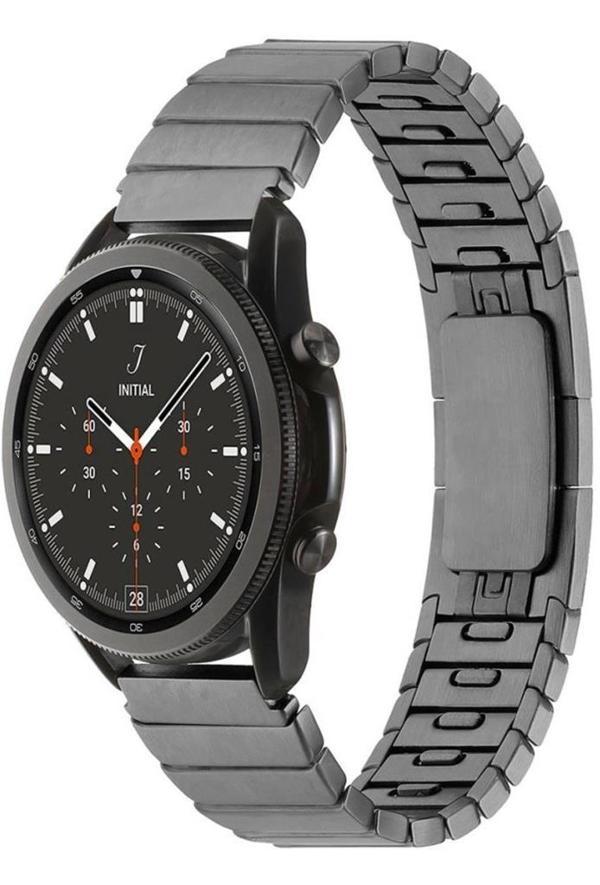 Galaxy Watch 46mm Otomatik Klipsli Lüx Metal Kordon - Image 1