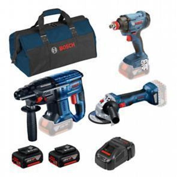 Bosch GDX180+GBH 180+GWS 180 2 x GBA 18V 4.0Ah  - Image 1