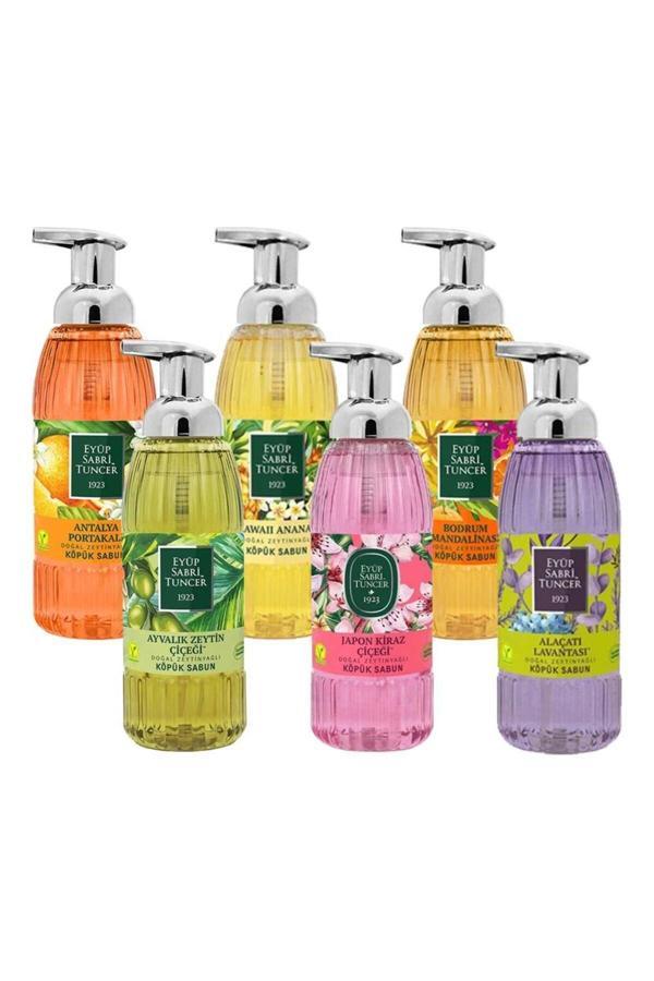 Eyüp Sabri Tuncer Zeytinyağlı Köpük Sabun Seti 500 ml (6 adet) - Image 1