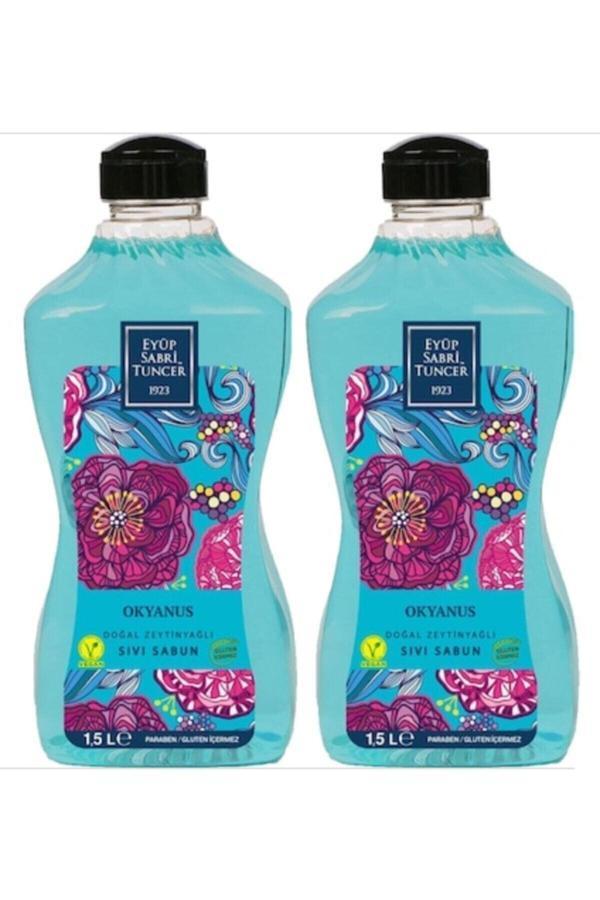 Eyüp Sabri Tuncer Zeytinyağlı Sıvı Sabun Okyanus 1500 ml X 2 - Image 1