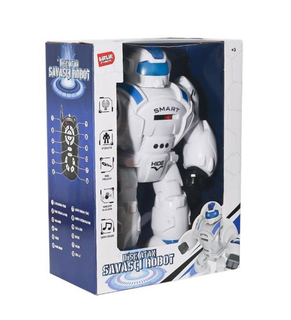 Birlik Oyuncak Uzaktan Kumandalı Disk Atan Büyük Robot 27115 MAVİ - Image 1