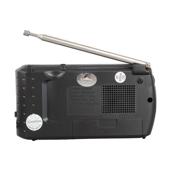 Sonivox Vs-r1516 Gri Renk Mini Cep Radyosu Deprem Çantasına Uygun Fm Radyo - Image 1