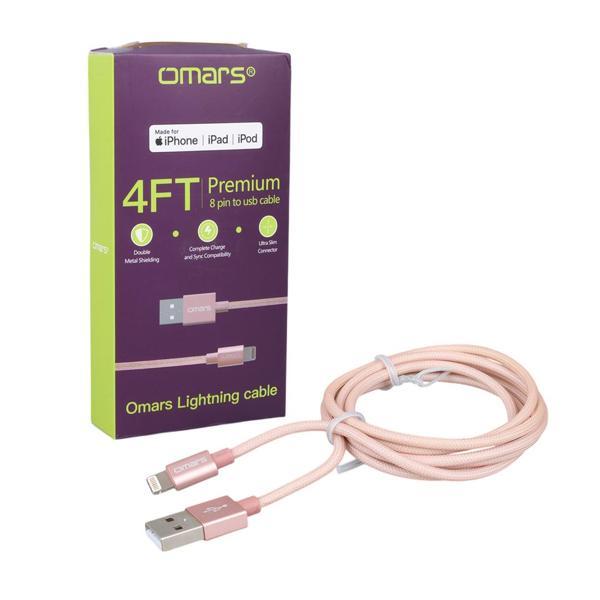 OMARS OMLT040RGLPB 5 VOLT-2.4 AMPER USB LIGHTNING KABLO - Image 1