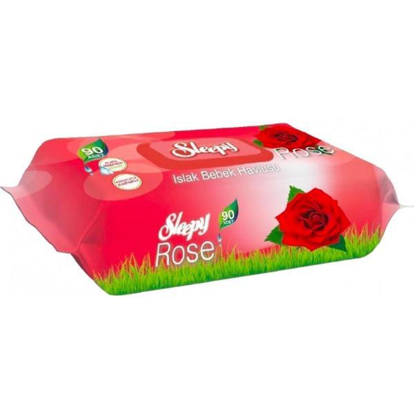 Sleepy Islak Havlu Gül Kokulu Kapaklı 90'lı - Image 1