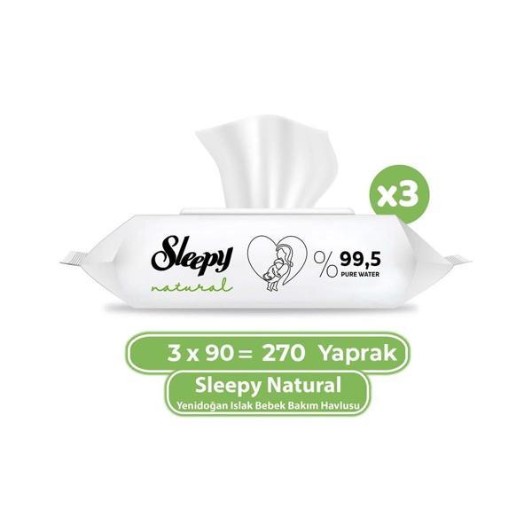 Sleepy Natural Yenidoğan Islak Mendili 270 Yaprak - Image 1