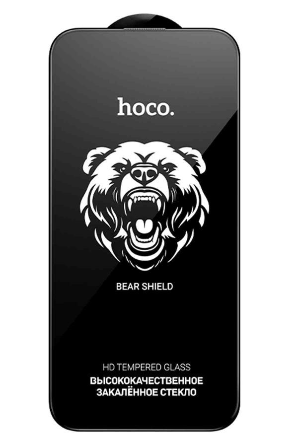 iPhone 16 Pro Max Uyumlu Hoco Bear Shield HD Cam Ekran Koruyucu - Image 1
