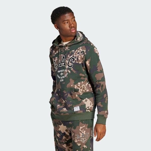 Adidas Erkek Günlük Kapşonlu Sweatshirt Hoodie Aac Camo Ir9476 - Image 1