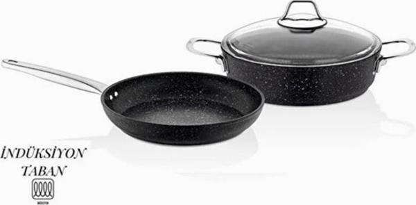 Falez Black Line İnduksiyon 3 Parça Set - Image 1
