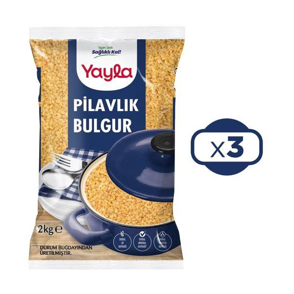 Yayla Pilavlık Bulgur 2 kg x 3 Adet - Image 1