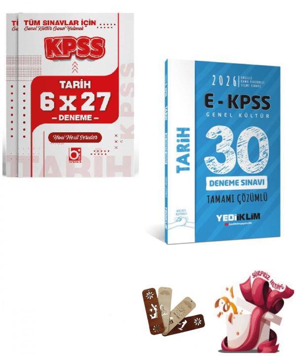 2026 E - KPSS Tüm Adaylar İçin Genel Kültür Tarih Deneme Seti Yediiklim ve Bigelio Yayıncılık - Bi bigelio - Image 1