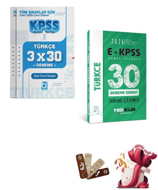 2026 E - KPSS Tüm Adaylar İçin Genel Yetenek Türkçe Deneme Seti Yediiklim ve Bigelio Yayıncılık - Bi bigelio - Image 1
