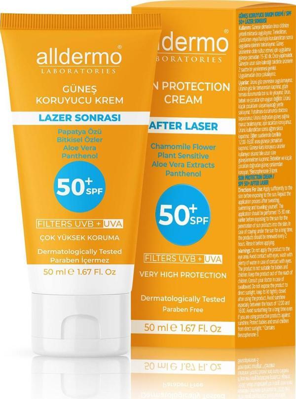 Alldermo After Laser Sonrası Güneş Koruyucu Krem 50 Ml - Image 1