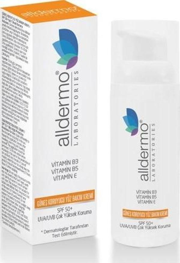 Alldermo Güneş Koruyucu Yüz Bakım Kremi Spf 50+ 50 Ml - Image 1