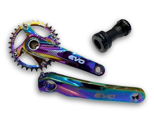 Evo Pioneer 32T Rainbow Hollowtech Göbek Tek Yaprak Aynakol - Image 1