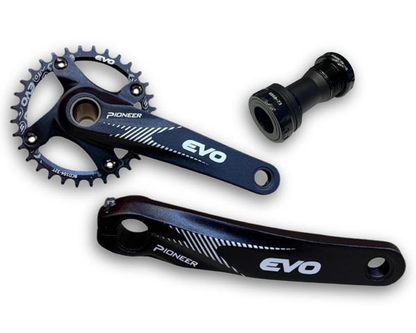 Evo Pioneer 34T Siyah Hollowtech Göbek Tek Yaprak Aynakol - Image 1