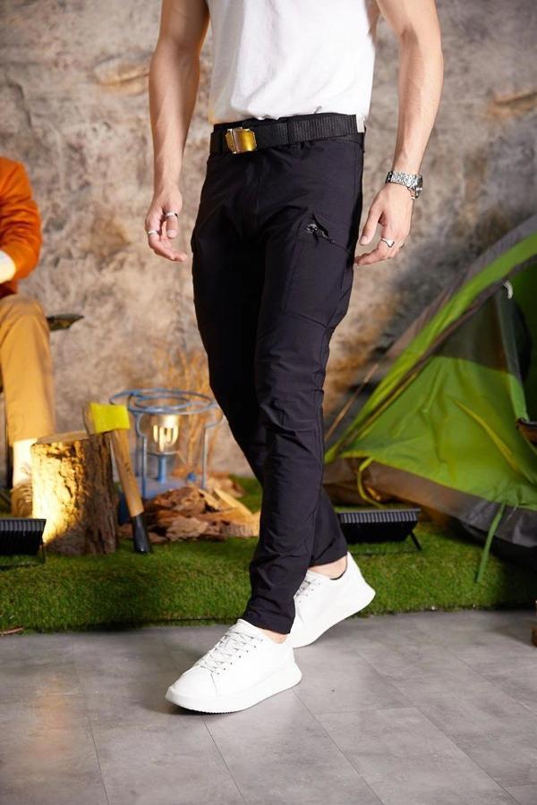 Alemdar Model Unisex Erkek Kadın Outdoor Spor Likralı Yazlık Taktik Pantolon - Image 1