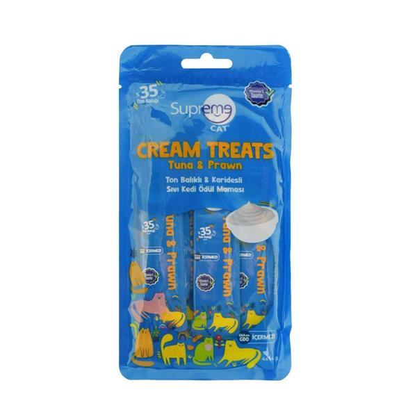 Supreme Cat Sıvı Kedi Ödül Maması Ton Balıklı & Karidesli 4x14 Gr - Image 1
