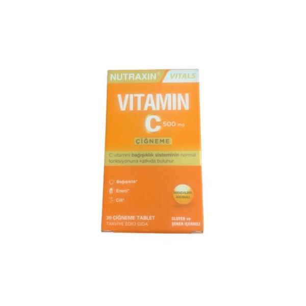 NUTRAXIN C VITAMIN 500 MG ÇİĞNEME 30 TABLET - Image 1