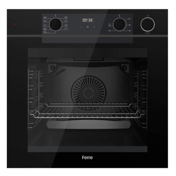 Ferre Artline Fryart & SteamArt Qep64CS Siyah Cam Ankastre Fırın - Image 1